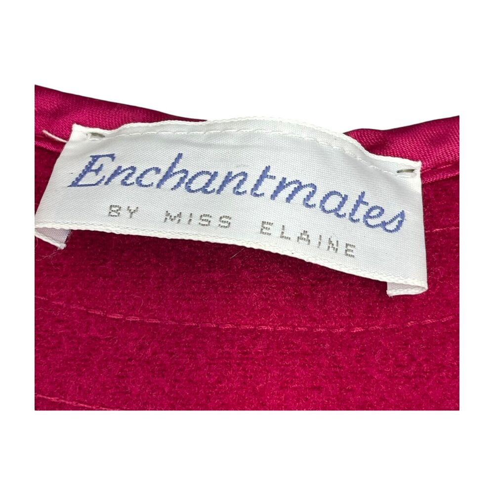 Enchantments By Miss Elaine Housecoat Women's Pink Raglan Sleeve Robe - Picture 3 of 6
